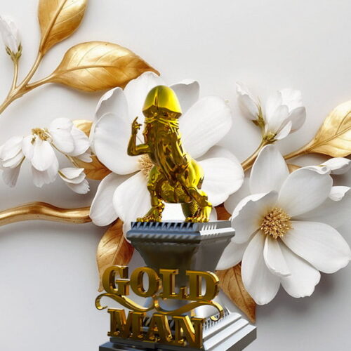 hombre de oro 555 Regalo para hombre | Golden Man
