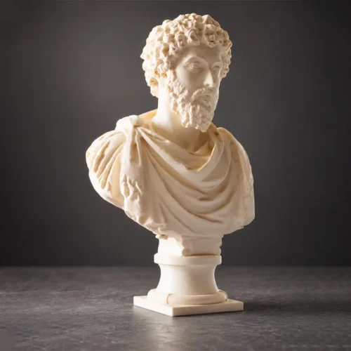 Marcus Aurelius-front Марк Аврелий Декорация-Бюст