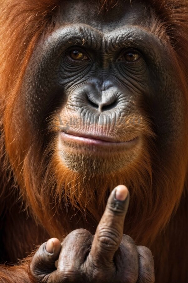 Affe Poster | Finger aus dem Dschungel Poster | Finger aus dem Dschungel