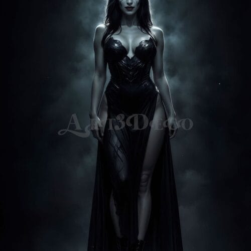 Poster-Nackte Hexe-Halloween 36