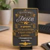 Gift for the classmate Personalized gift for the class - decorative plaque with a thank you note from the graduating class